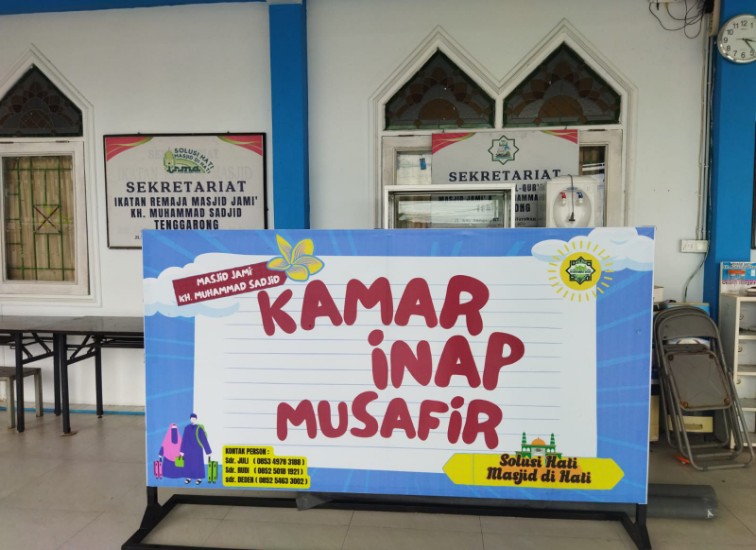 Kamar Musafir di Masjid Jami’ KH. Muhammad Sadjid. (Irvan/dutakaltimnews.com)