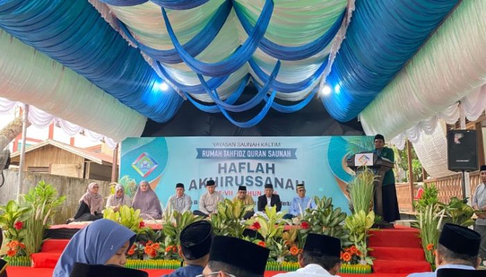 Haflah Akhirussanah Ke-VII Rumah Tahfidz Saunah Kaltim, Empat Santri Khatam 30 Juz