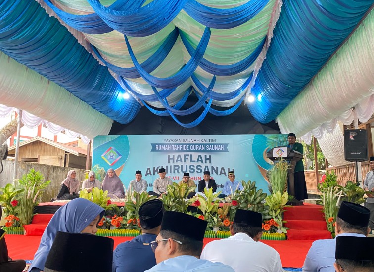 Haflah Akhirussanah ke-VII Rumah Tahfidz Saunah Kaltim. (Irvan/dutakaltimnews.com)