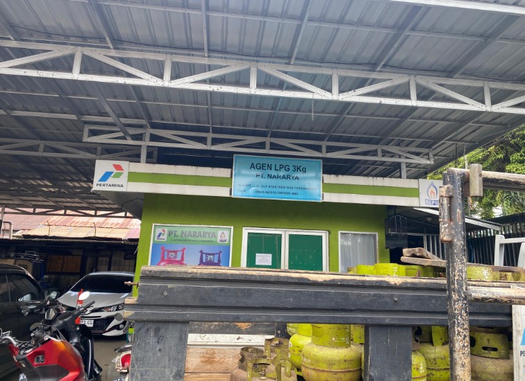 Agen LPG 3 Kilogram, PT Nararya yang berlokasi di Jalan Cut Nyak Dien No. 06 RT 09, Tenggarong. (Irvan/dutakaltimnews.com)