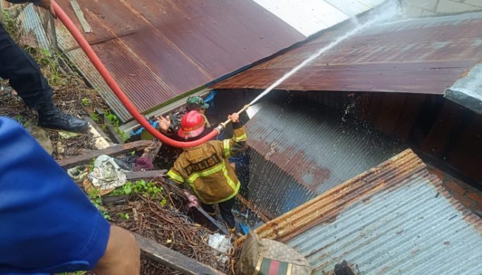 Satu Rumah Hangus Terbakar, Tim Gerak Cepat Padamkan Api