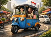Ilustrasi Angkutan Roda Tiga (Bajaj). (Istimewa)