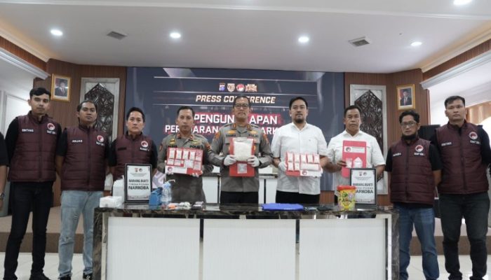 Polres Kukar Berhasil Ungkap 79 Kasus Narkotika Dengan Barang Bukti 1,5 Kg Sabu