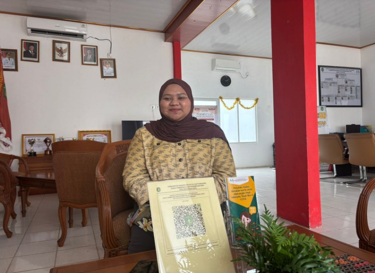 Psikolog Klinis UPTD Perlindungan Perempuan dan Anak (PPA) Kutai Kartanegara (Kukar), Sabrina Hasyyati Maizan.(Irvan/dutakaltimnews.com
