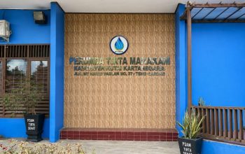 Perumda Tirta Mahakam Kabupaten Kutai Kartanega.(Irvan/dutakaltimnews.com)