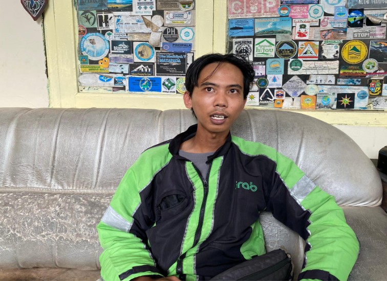 Ketua Komunitas GrabBike Tenggarong (GBT), Aria Putra.(Irvan/dutakaltimnews.com