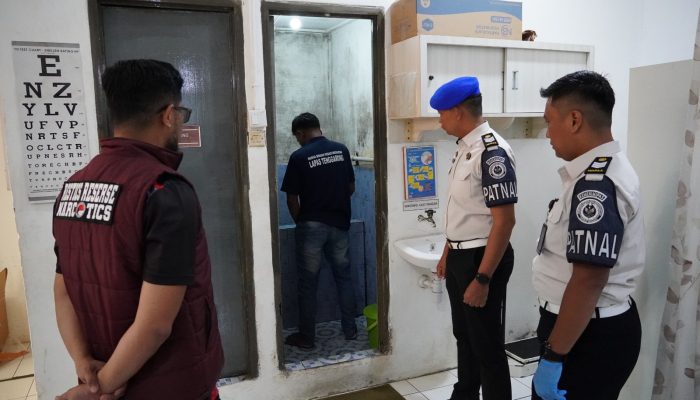 Lapas Tenggarong Gelar Tes Urine Mendadak dan Sosialisasi Anti Narkoba