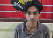 Pelaku Saat di Amankan Petugas Kepolisian. (Dok. Polres Kukar