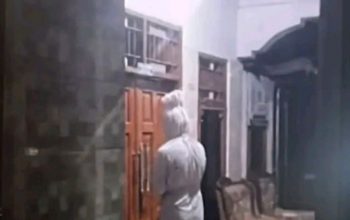 Penampakan Pocong Hasil Editan AI di Kelurahan Loa Ipuh. (Istimewa)