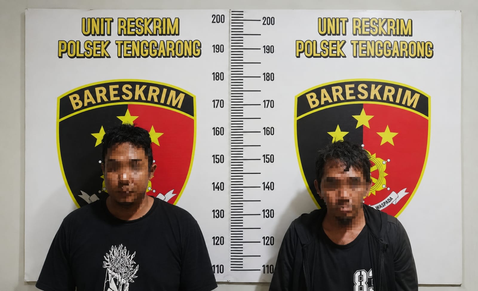 Dua Pelaku Saat di Amankan Petugas Kepolisian. (Dok. Polres Kukar)