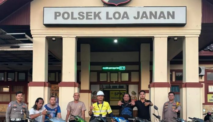 Tim Garangan Polsek Loa Janan Bekuk Komplotan Curanmor, 9 Motor Curian Diamankan