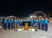 Tim Paskibra SMPN 1 Tenggarong berfoto bersama usai meraih Juara Umum pada Kompetisi Garda 55 Vol. 20 di SMA Negeri 5 Samarinda. (Dok. SMPN 1 Tenggarong)