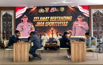 Turnamen Catur Dalam Rangka Memperingati HUT Bhayangkara ke-80. (Irvan/dutakaltimnews.com)