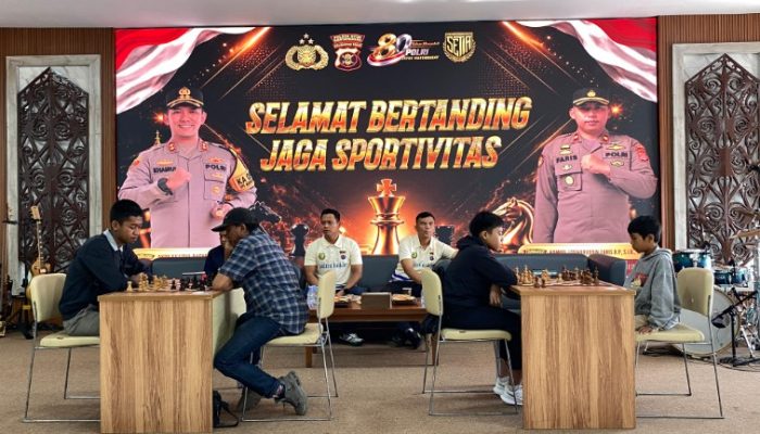 100 Pecatur Ramaikan Turnamen Catur Kapolres Kukar Cup Perdana dalam Rangka HUT Bhayangkara ke-80