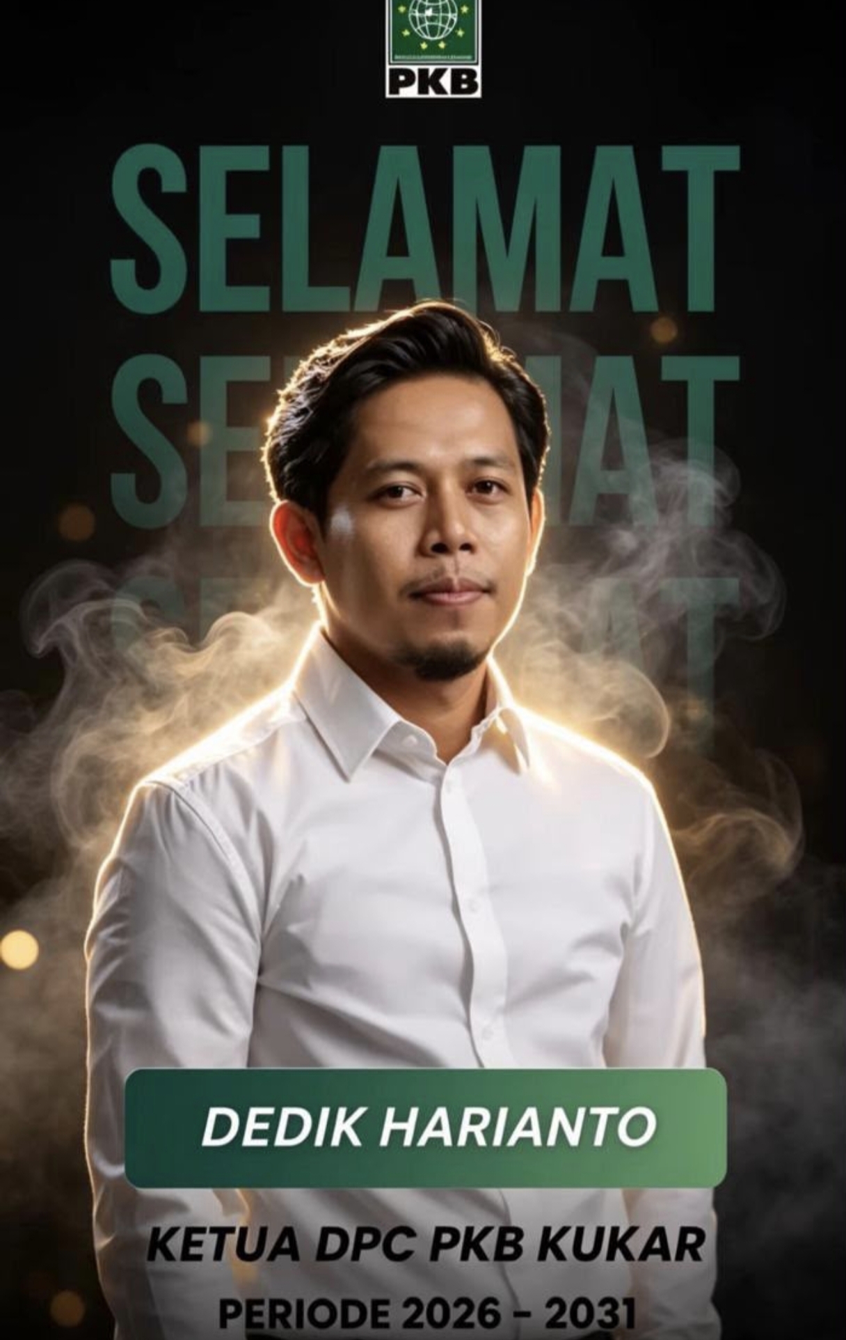 Ketua DPC PKB Kukar Terpilih Periode 2026-2031, Dedik Harianto (Istimewa)