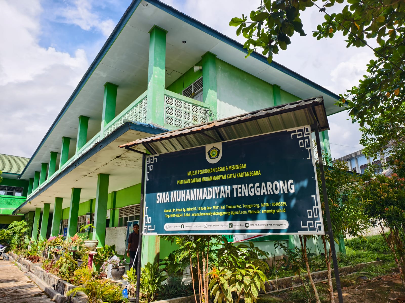Gedung SMA Muhamadiyah Tenggarong, Jumat (3/7/2026), (Foto : Andri/dutakaltimnews.com)