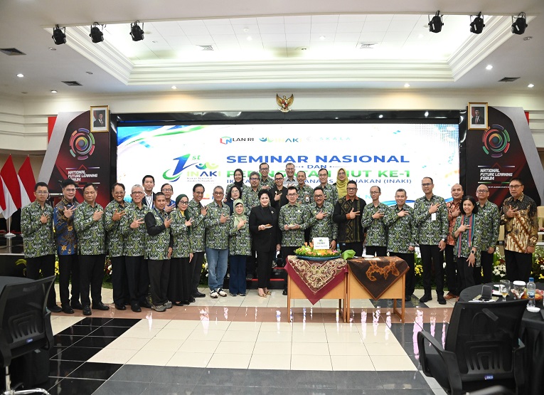 eringatan Hari Ulang Tahun (HUT) ke-1 sekaligus Seminar Nasional bertema “Climate Security and National Resilience" (Dok. lan.go.id)