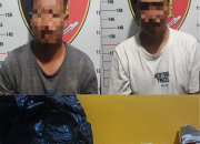Kedua Palaku Saat di Amankan petugas kepolisian. (Dok. Polsek Kenohan)