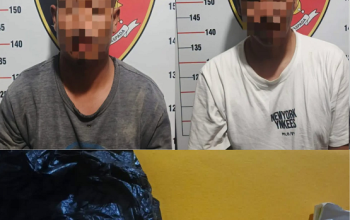 Kedua Palaku Saat di Amankan petugas kepolisian. (Dok. Polsek Kenohan)