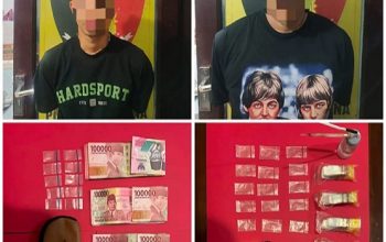Polsek Anggana Bongkar Dugaan Sarang Narkoba, Dua Pria Ditangkap dengan Lima Paket Sabu