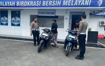 Dua Joki Balap Liar di Amankan Satuan Lalu Lintas Polres Kutai Kartanegara. (Irvan/dutakaltimnews.com)