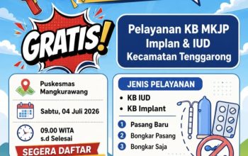 Pelayanan Pemasangan KB dan IUD di Puskesmas Mangkurawang, Tenggarong Sabtu (4/7/2026) (Foto : Andri/dutakaltimnews.com)
