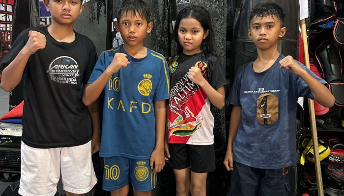 Empat Petarung Cilik Arkan Camp Berangkat Mandiri ke Kejurnas Muaythai 2026