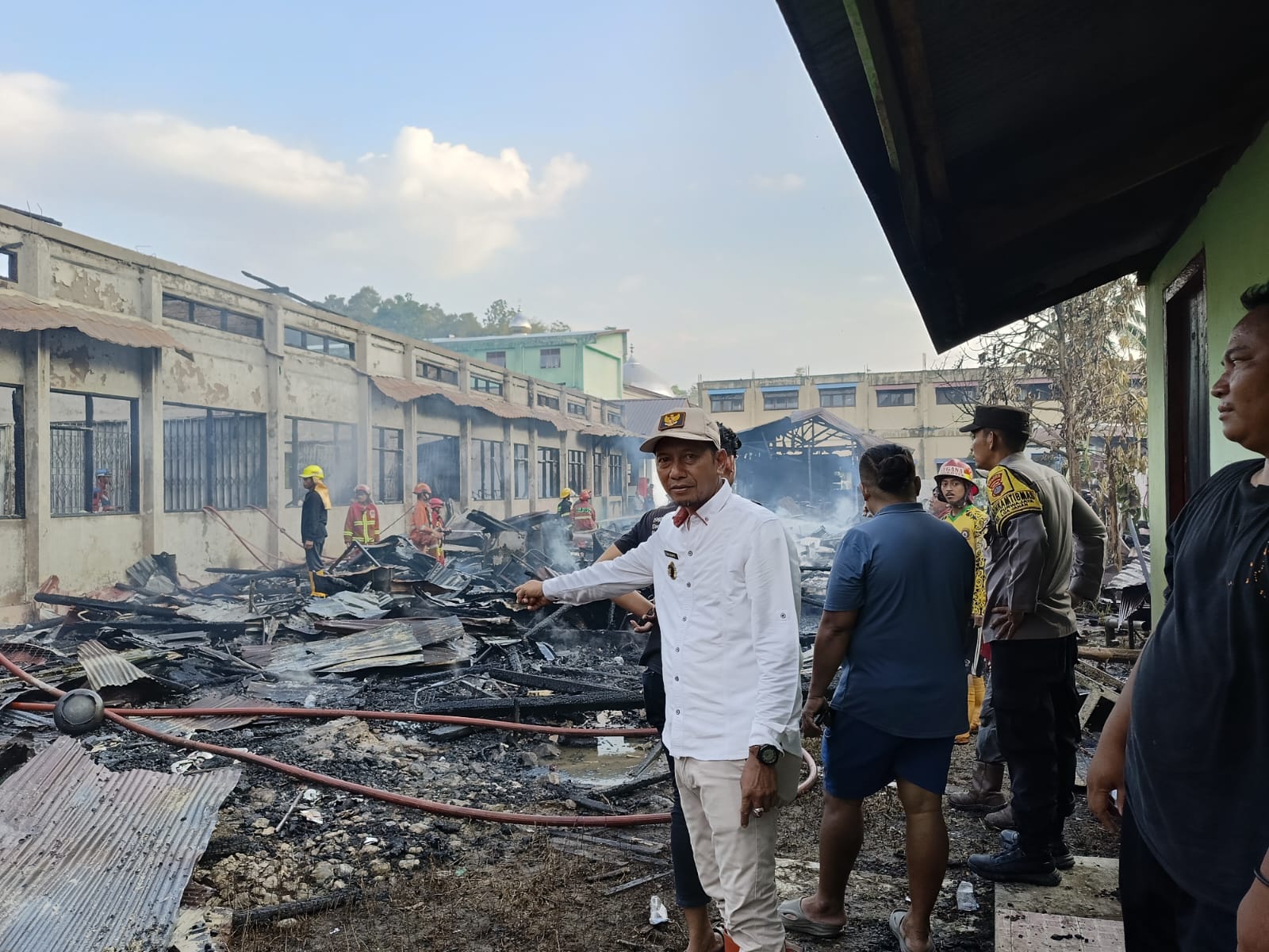 Kondisi Bangunan SDN 002 Loa Janan Yang Hangus Terbakar (Dok. Pemdes Purwajaya)
