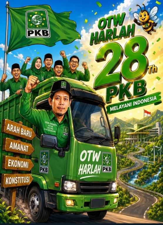 Flayer Harlah ke-28 PKB (Dok. DPC PKB Kukar)