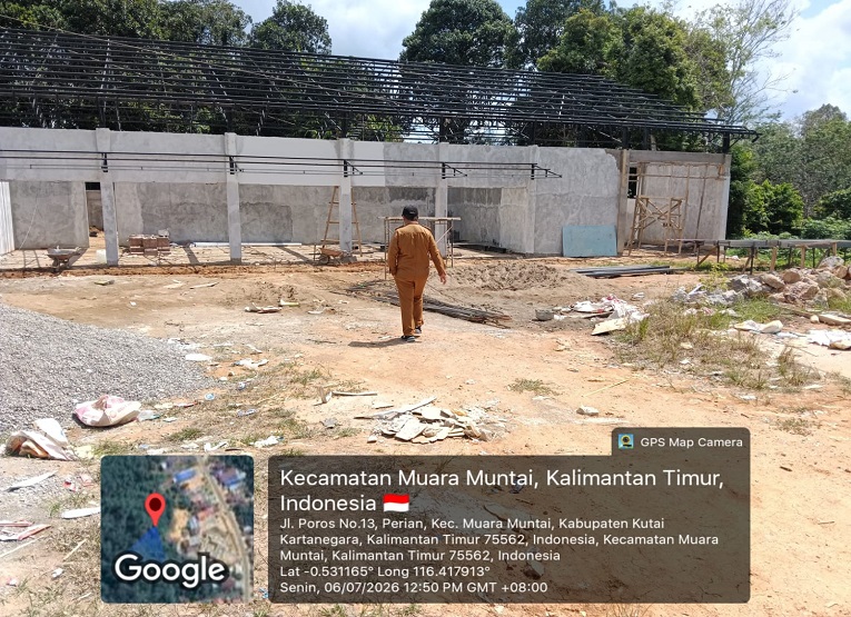 Progres Pembangunan Gerai KDMP di Kecamatan Muntai Muntai (Dok. Pemerintah Kecamatan Muara Muntai)