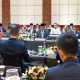 Menteri Pertahanan Republik Indonesia Sjafrie Sjamsoeddin bersama Menteri Luar Negeri RI Sugiono menghadiri Pertemuan 2+2 ke-2 Menteri Luar Negeri dan Menteri Pertahanan Republik Indonesia–Republik Rakyat Tiongkok (RRT) di Jakarta. (Dok. Menterit Pertahanan)