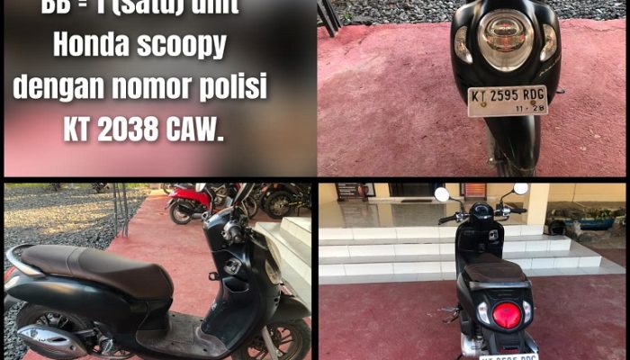 barang bukti di polsek muara wahau