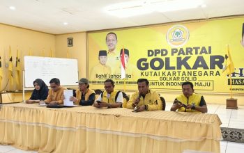 Press Release Musda XI Partai Golkar Kabupaten Kutai Kartanegara Sabtu (22/8/2026), (Foto : Andri/dutakaltimnews.com)