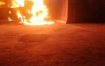 Kebakaran Sebuah rumah di Desa Loleng, Kecamatan Kota Bangun. (Dok. Disdamkarmatan Kukar)