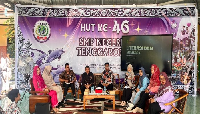 Perdana SMPN 2 Tenggarong Gelar Talk Show Festival Literasi di HUT ke-46