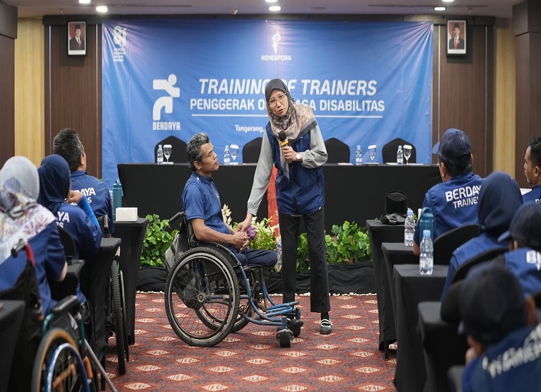 Kemenpora RI terus memperkuat kompetensi pelatih dan penggerak olahraga disabilitas melalui Training of Trainers (ToT) Penggerak Olahraga Disabilitas (Dok: Kemenpora)