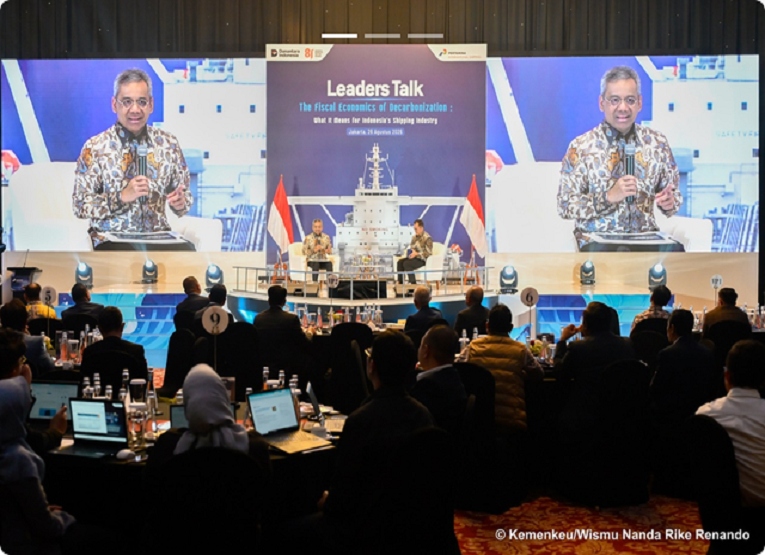 Wakil Menteri Keuangan (Wamenkeu), Suahasil Nazara, Leaders Talk Pertamina International Shipping bertajuk “The Fiscal Economics of Decarbonization: What It Means for Indonesia's Shipping Industry”. (Dok. Kementerian Keuangan)