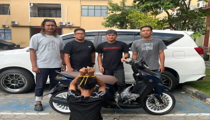 Jejak Motor Curian Terendus di Facebook,  Pemuda 17 Tahun Dibekuk Saat Nyenyak Tidur di Mangkurawang