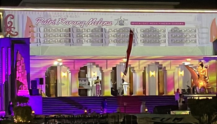Legenda Putri Karang Melenu Tampil Modern Lewat Video Mapping di Museum Mulawarman