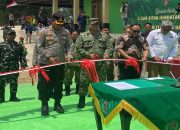 Peresmian Jembatan Garuda Merah Putih di Desa Jembayan, Kecamatan Loa Kuku. (Irvan/dutakaltimnews.com)