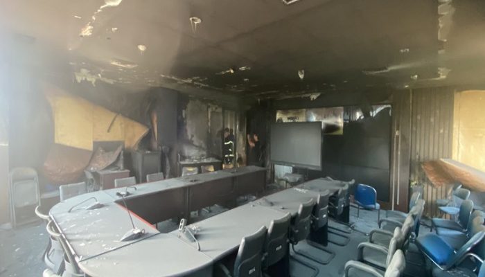 Ruang Rapat Diskominfo Kukar Terbakar, Karyawan Diduga Sengaja Bakar Kantor karena Dibully