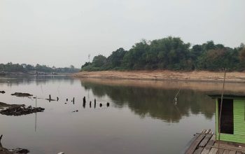 Kondisi Sungai Belayan di Kecamatan Kembang Janggut. (Istimewa)