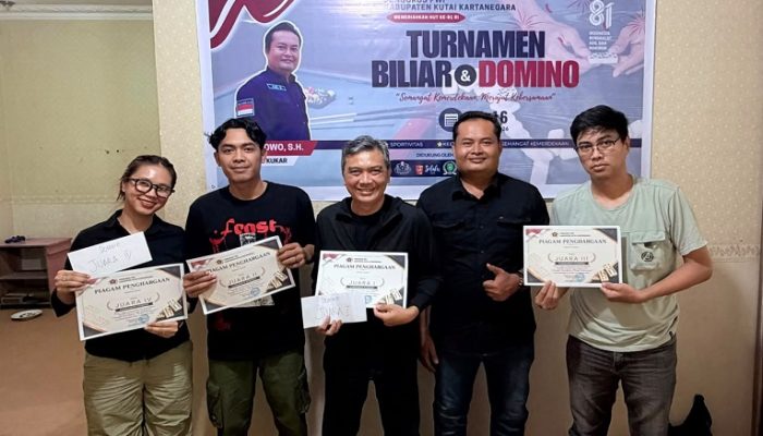 Turnamen Domino PWI Kukar Jadi Ajang Pererat Kekompakan Wartawan