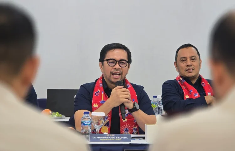 Anggota Komisi XIII DPR RI Marinus Gea menyoroti pengawasan orang asing dan perlindungan WNI saat Kunjungan Kerja Spesifik di Bandara Soekarno-Hatta. (Dok. Majelis Permusyawaratan Rakyat Republik Indonesia).