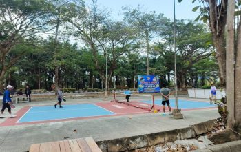 Suasana Seleksi Bapor Korpri Kukar, cabor pickleball di Stadion Aji Imbut Temggarong Sebrang. (Irvan/dutakaltimnews.com)