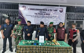 Penampakan Barang Hasil Razia Yang di Sita Oleh Petugas. (Dok. Humas Lapas Lapas Kelas IIA Tenggarong)