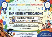 Flayer Ucapan Selamat Capaian SMPN 6 Tenggarong Sebagai KSRG (Dok. SMPN 6 Tenggarong)