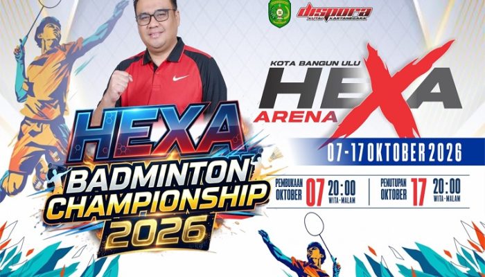 Hexa Arena Jadi Panggung Persaingan Bulu Tangkis Antar-Kecamatan Se-Kukar