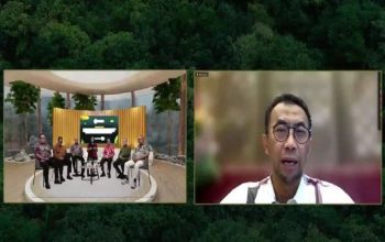 Webinar Nasional Transformasi Pemanfaatan Hutan Seri ke-9 dengan tema “Transformasi Ekosistem Bisnis Kehutanan Berkelanjutan untuk Mendorong Investasi, Meningkatkan Kinerja PBPH, dan Mengoptimalkan PNBP Pemanfaatan Hutan”. (Dok.Kementerian Kehutanan)