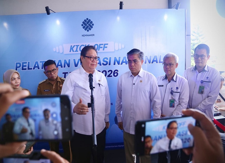 Pemerintah melalui Kementerian Ketenagakerjaan (Kemnaker) memulai Pelatihan Vokasi Nasional Batch 4 Tahun 2026 yang diikuti 12.128 peserta secara serentak di berbagai daerah. (Dok. Kementerian Ketenagakerjaan)